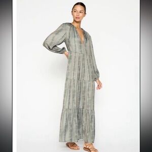 Brochu Walker Gray Long Sleeve Maxi Dress | XS